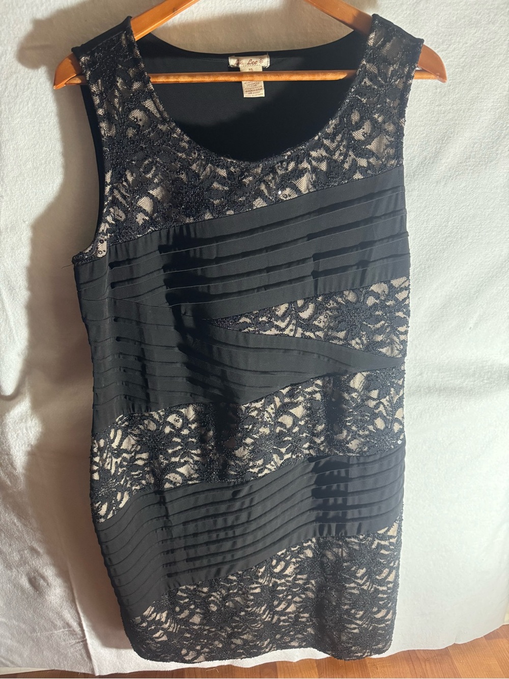 STUNNING BLACK LIA LEE MIDI DRESS SIZE XL